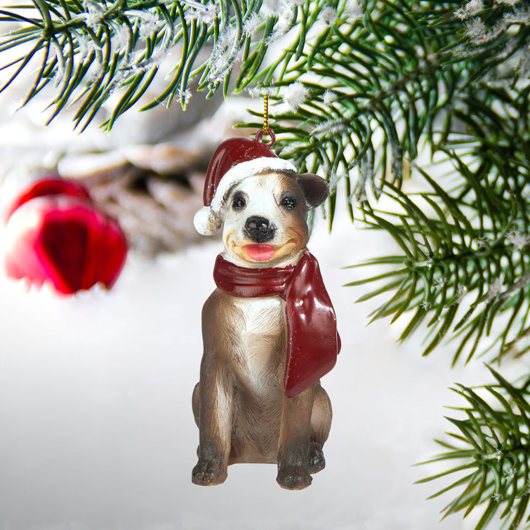 Design Toscano Pitbull Holiday Dog Ornament & Reviews Wayfair Canada